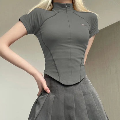 Metal Crop Shorts