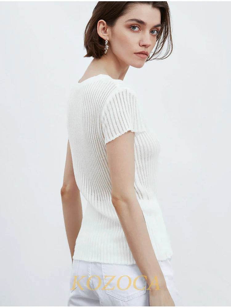 Sheer Stripe Shorts