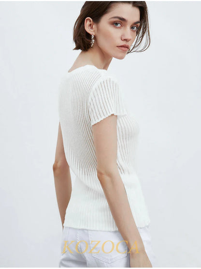 Sheer Stripe Shorts