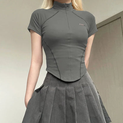 Metal Crop Shorts