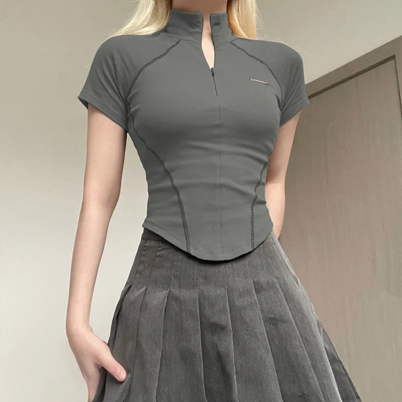 Metal Crop Shorts