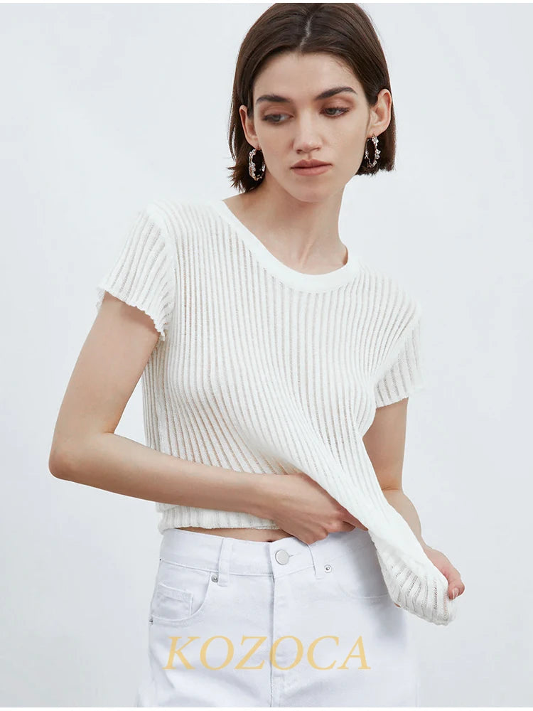 Sheer Stripe Shorts